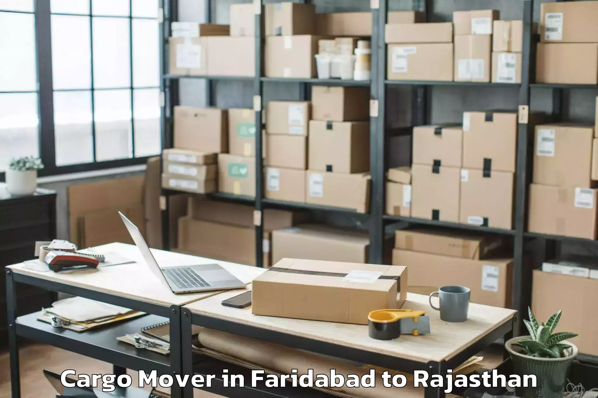 Book Faridabad to Phulera Cargo Mover